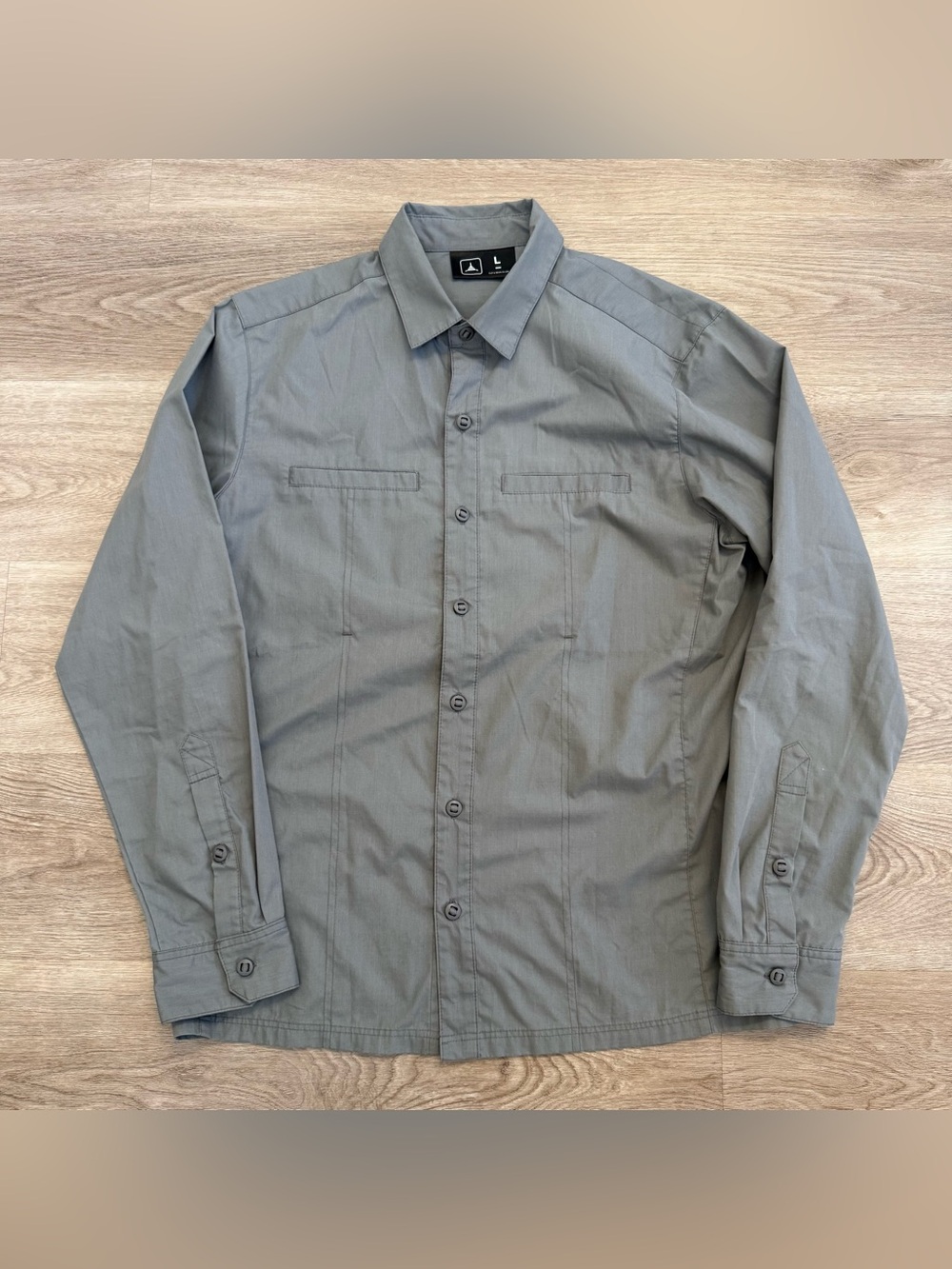Triple Aught Design TAD Tradecraft Mens Large Gray Tactical Shirt USA Made